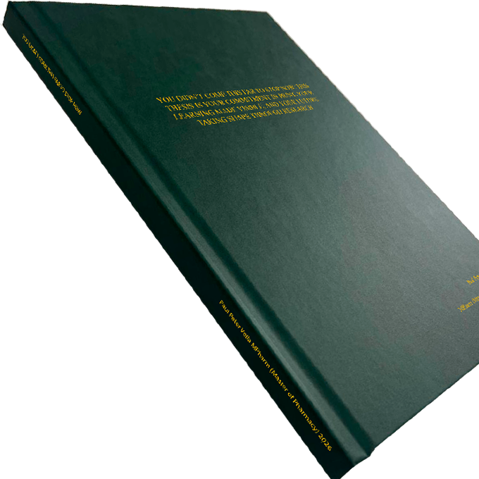 University of Malta MPharm Thesis Printing & Hard Cover Binding
